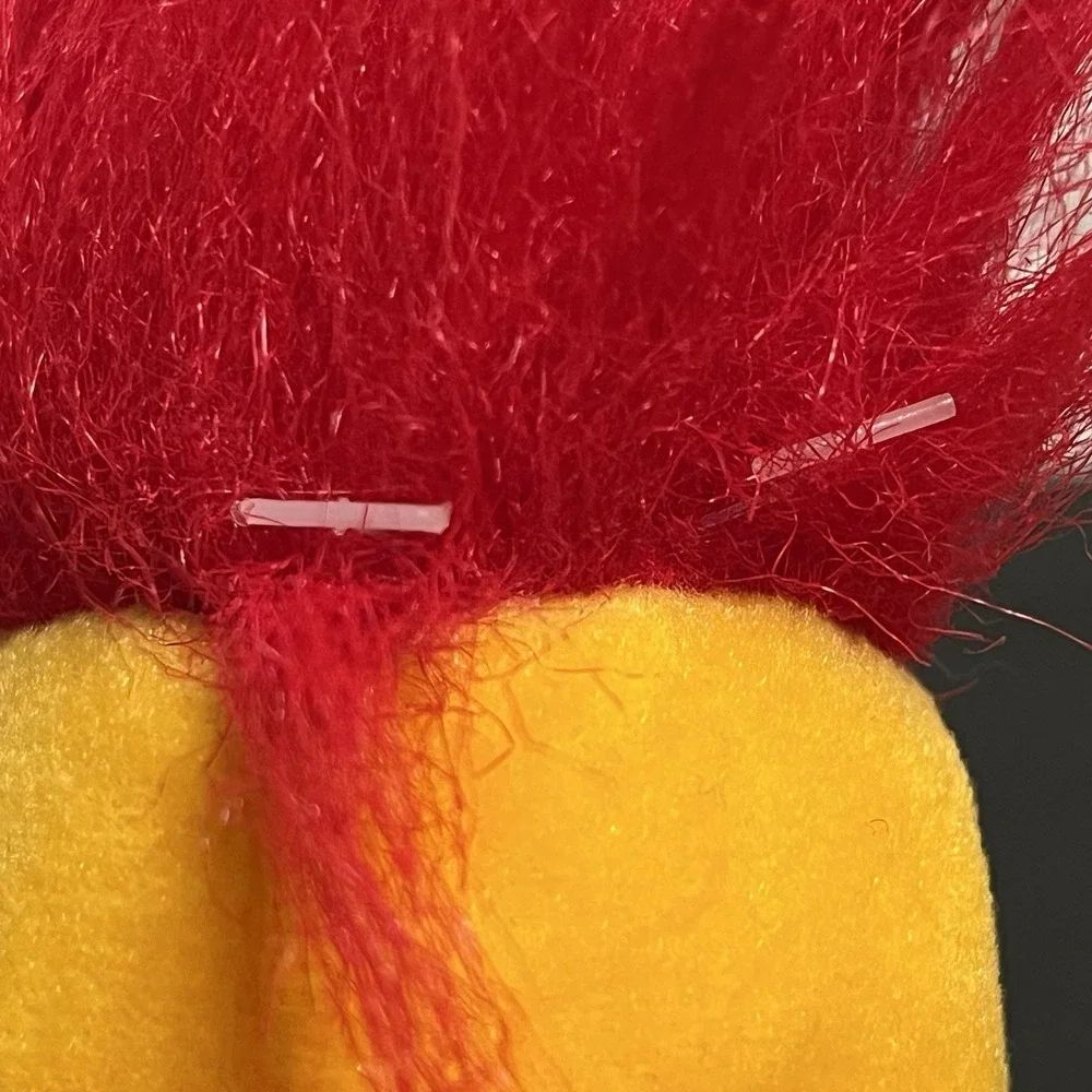 2006 FurrBallz Talking Dee Hey BlockHead Plush Slammer Works Red Hair Walmart